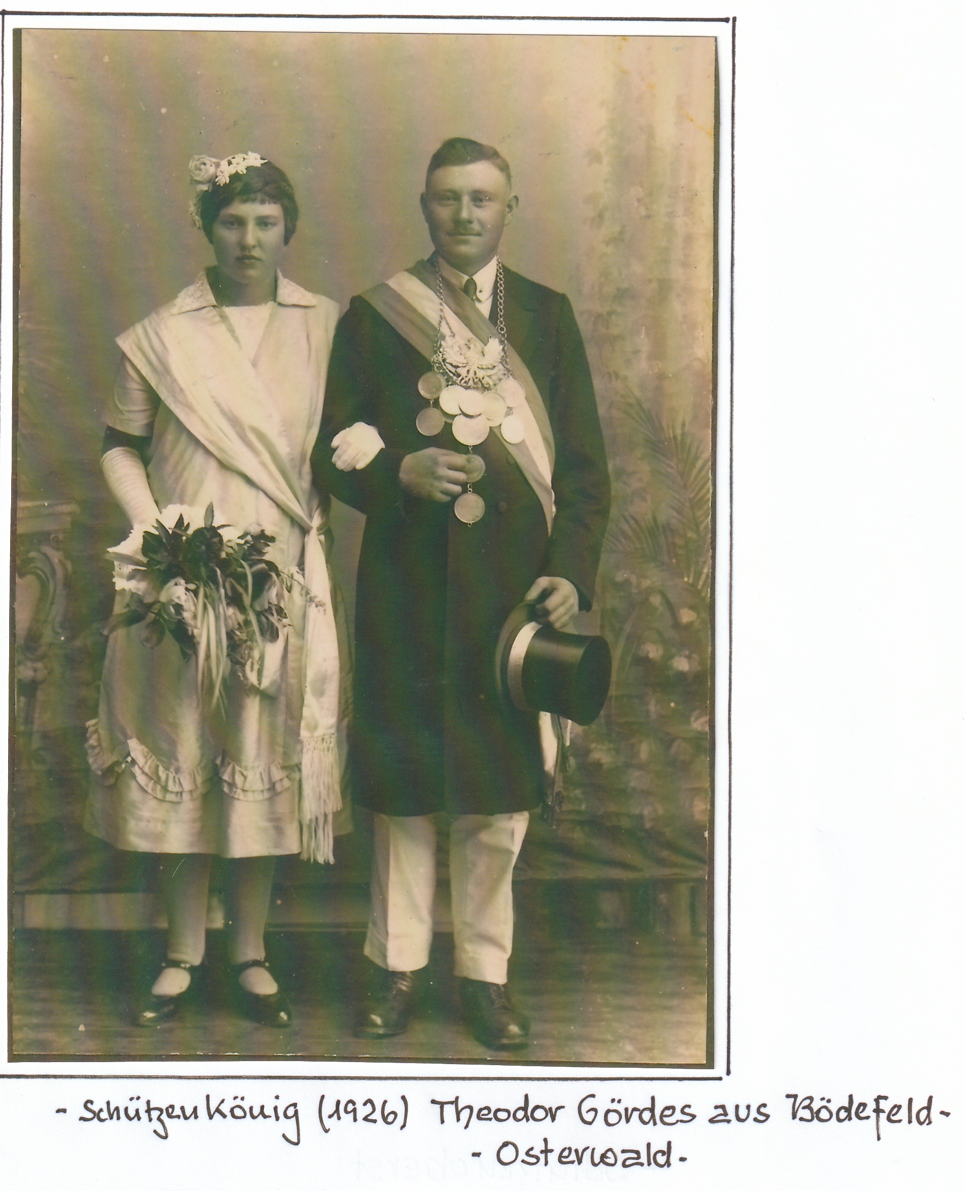 Majestäten 1926 Koenig Theodor Goerdes Osterwald