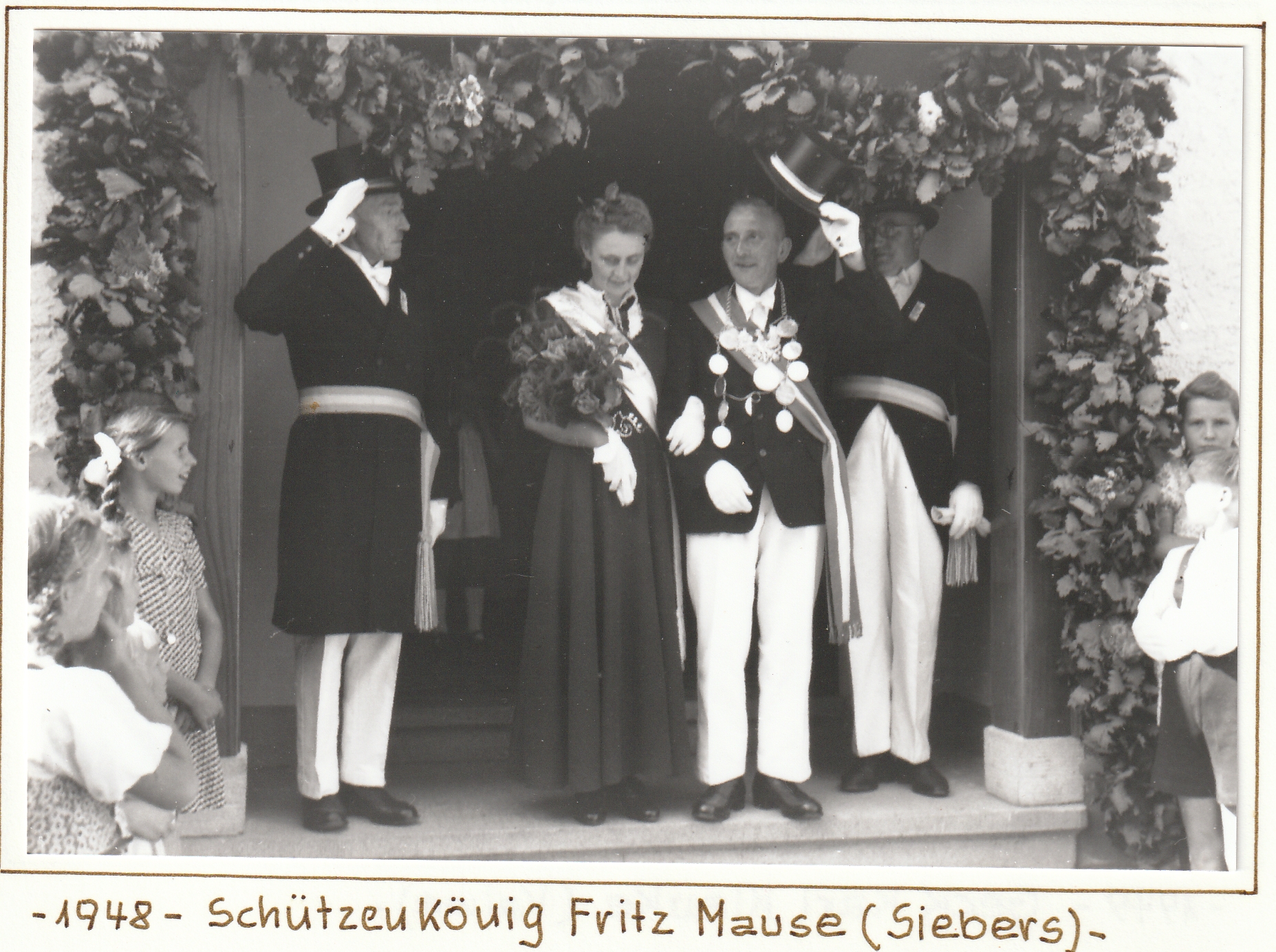 Majestäten 1948 Koenig Fritz Mause Siebers