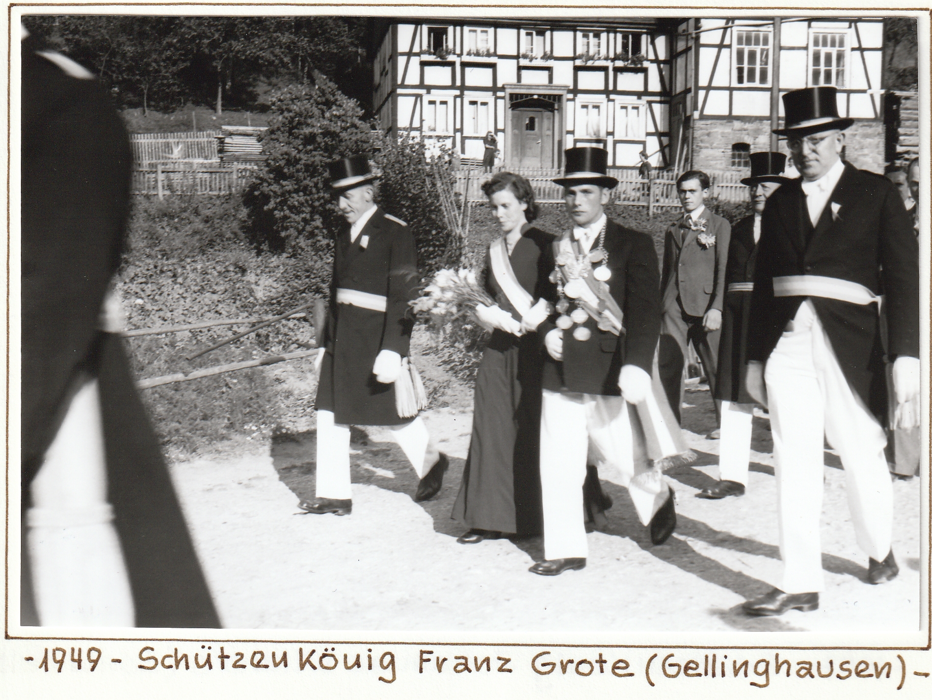 Majestäten 1949 Koenig Franz Grote Gellinghausen