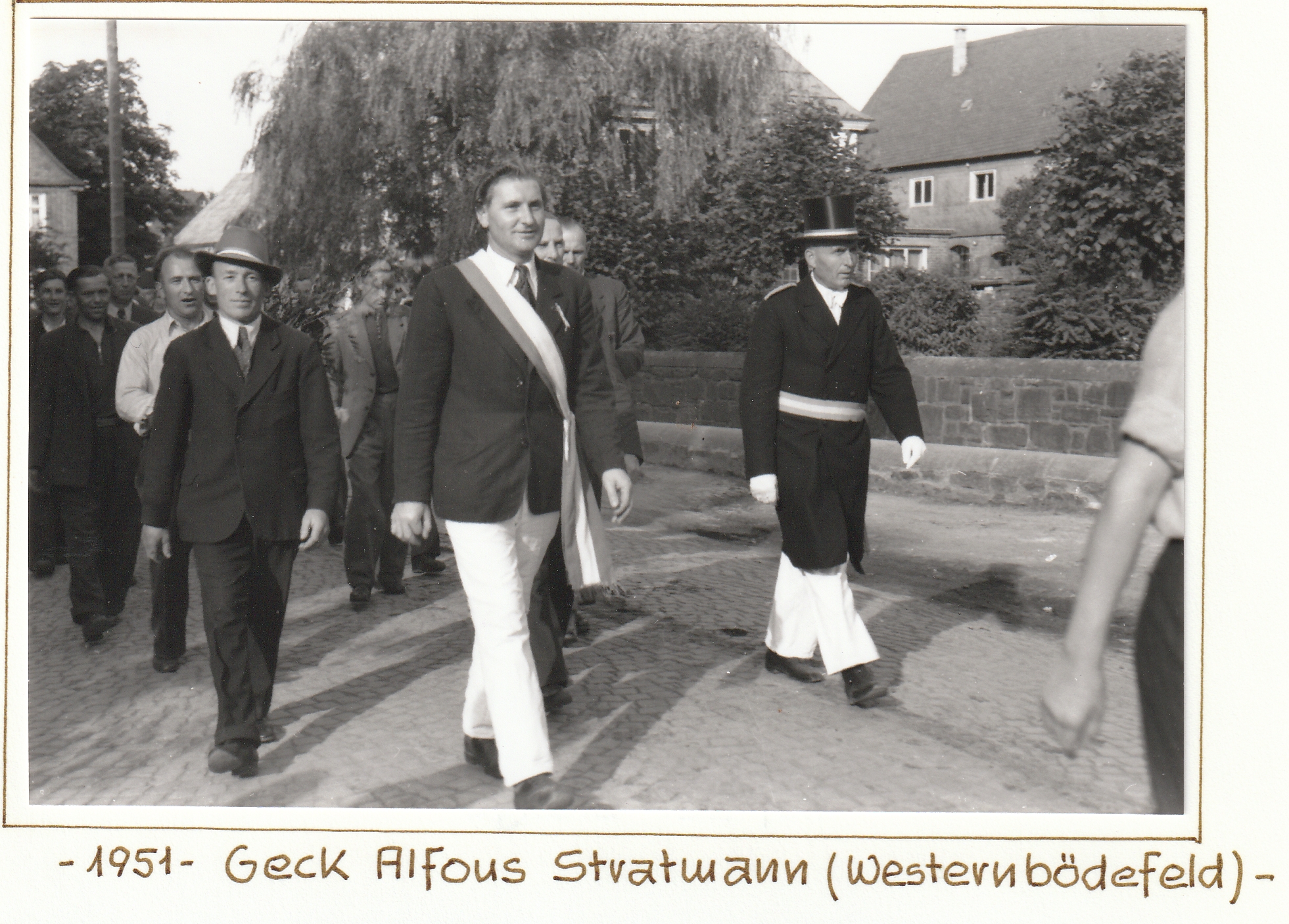 Majestäten 1951 Geck Alfons Stratmann Westernboedefeld