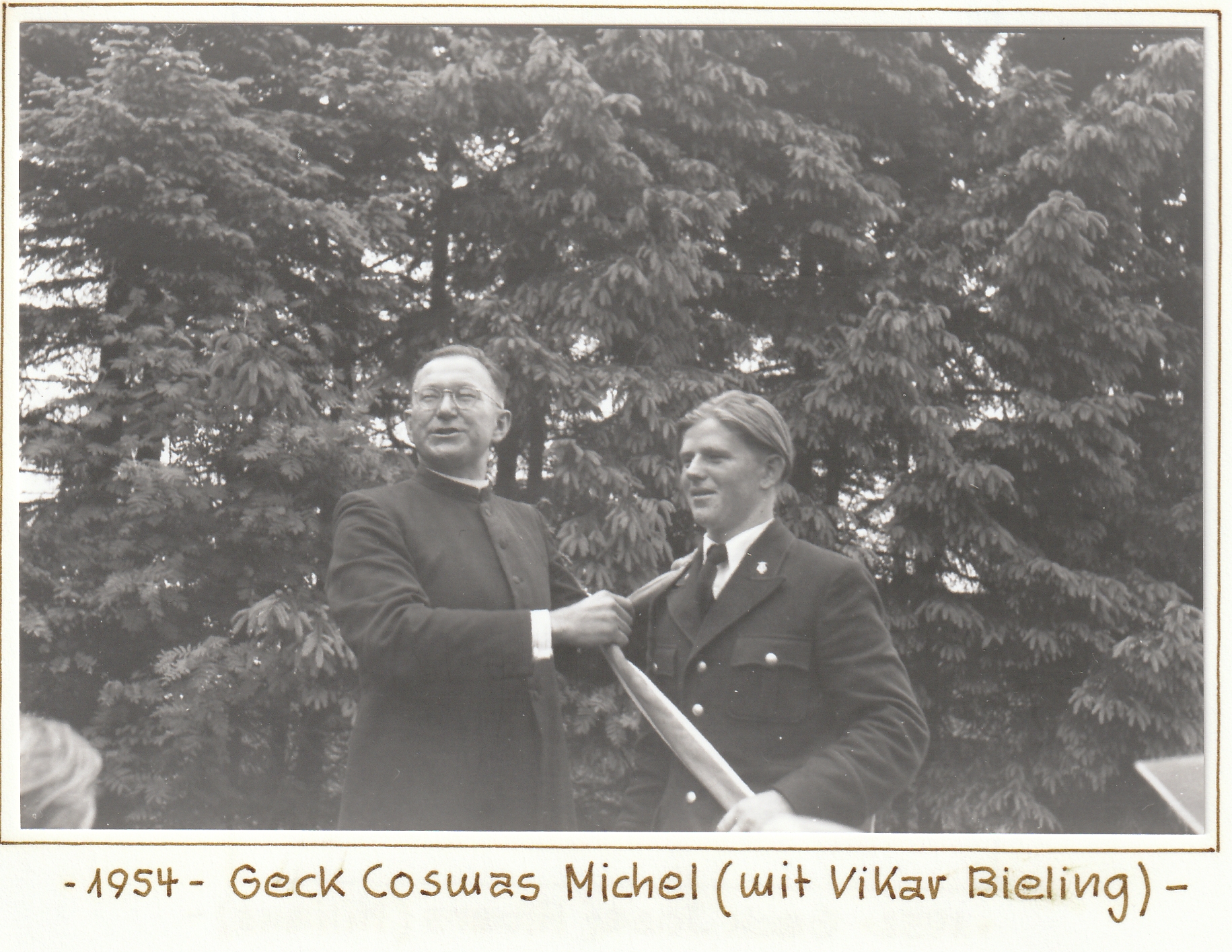 Majestäten 1954 Geck Cosmas Michel Vikar Bieling