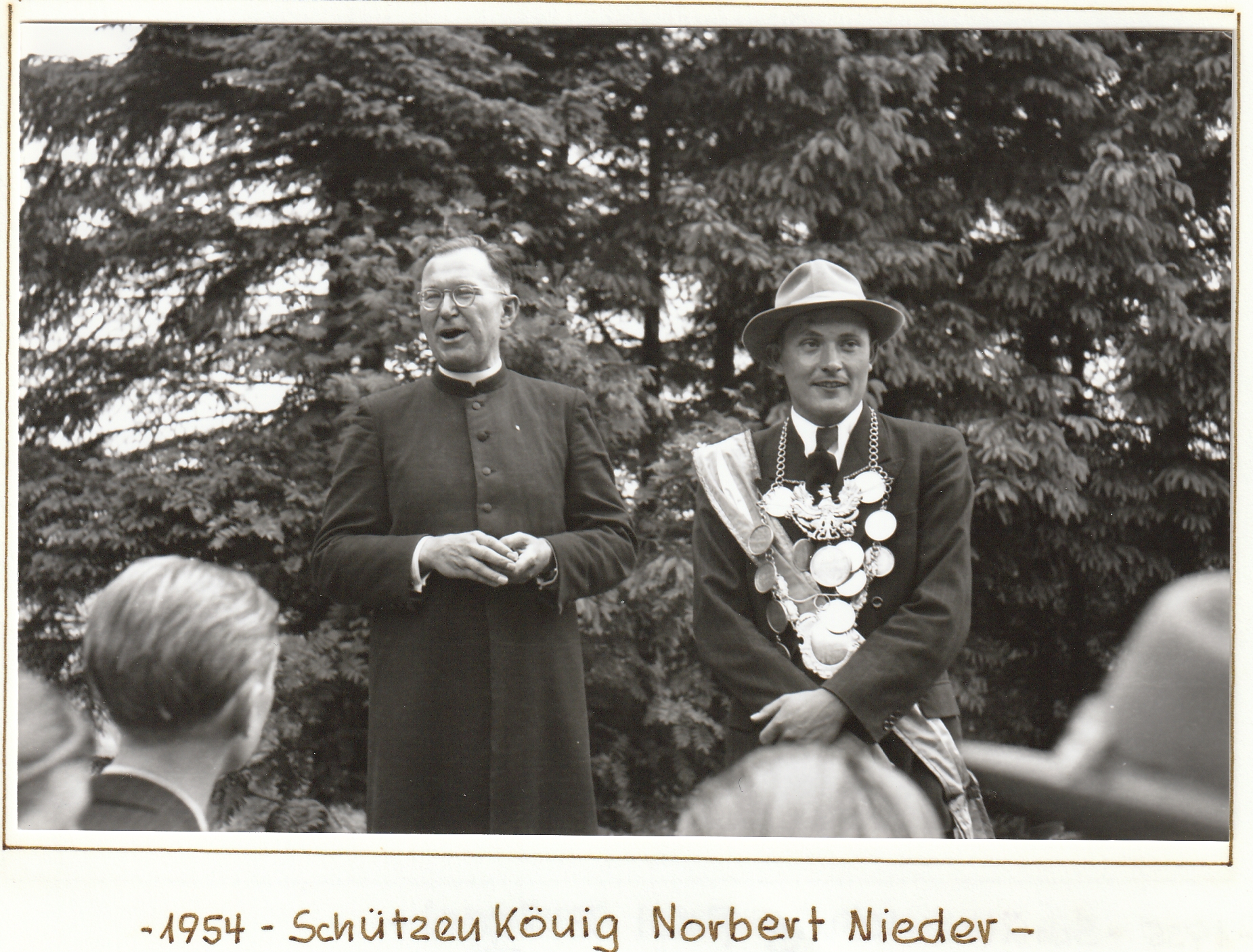 Majestäten 1954 Koenig Norbert Nieder