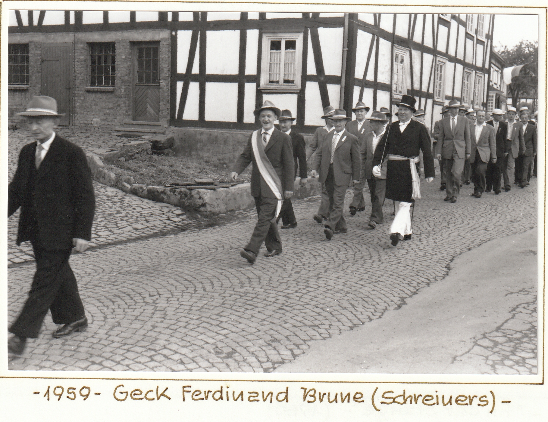 Majestäten 1959 Geck Ferdinand Brune Schreiners