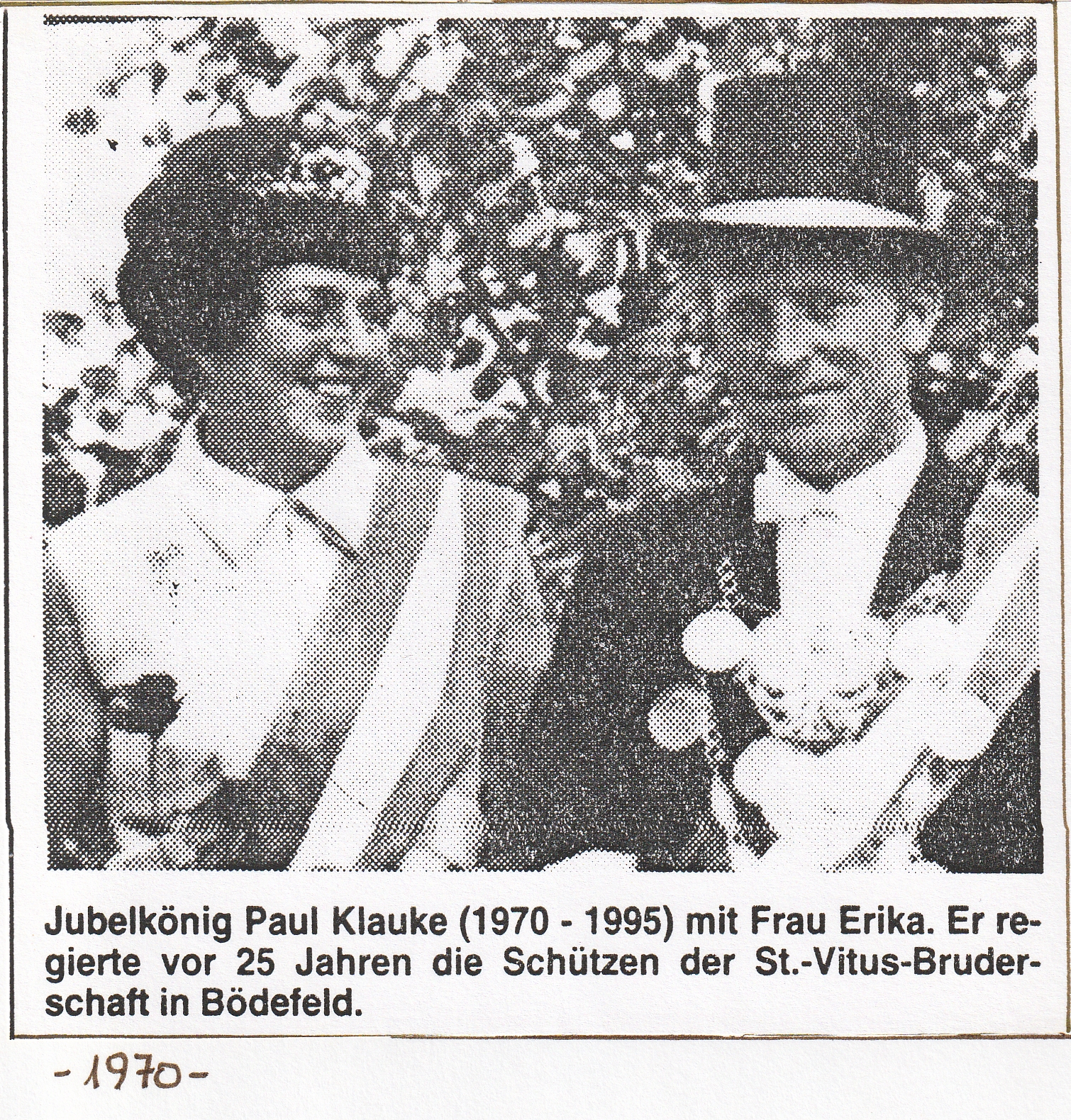 Majestäten 1970 Koenig Paul Klauke