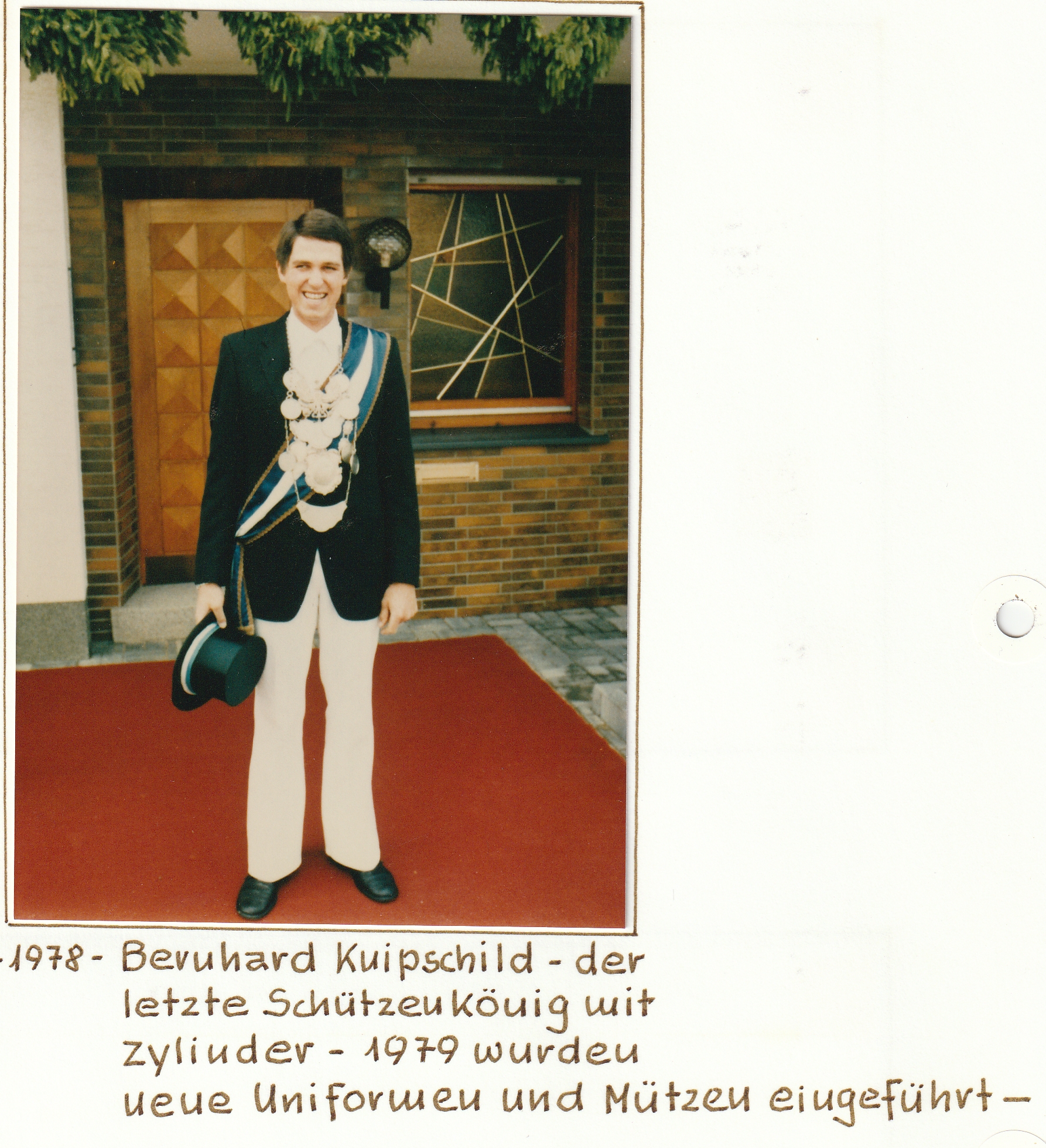 Majestäten 1978 Koenig Bernhard Knipschild