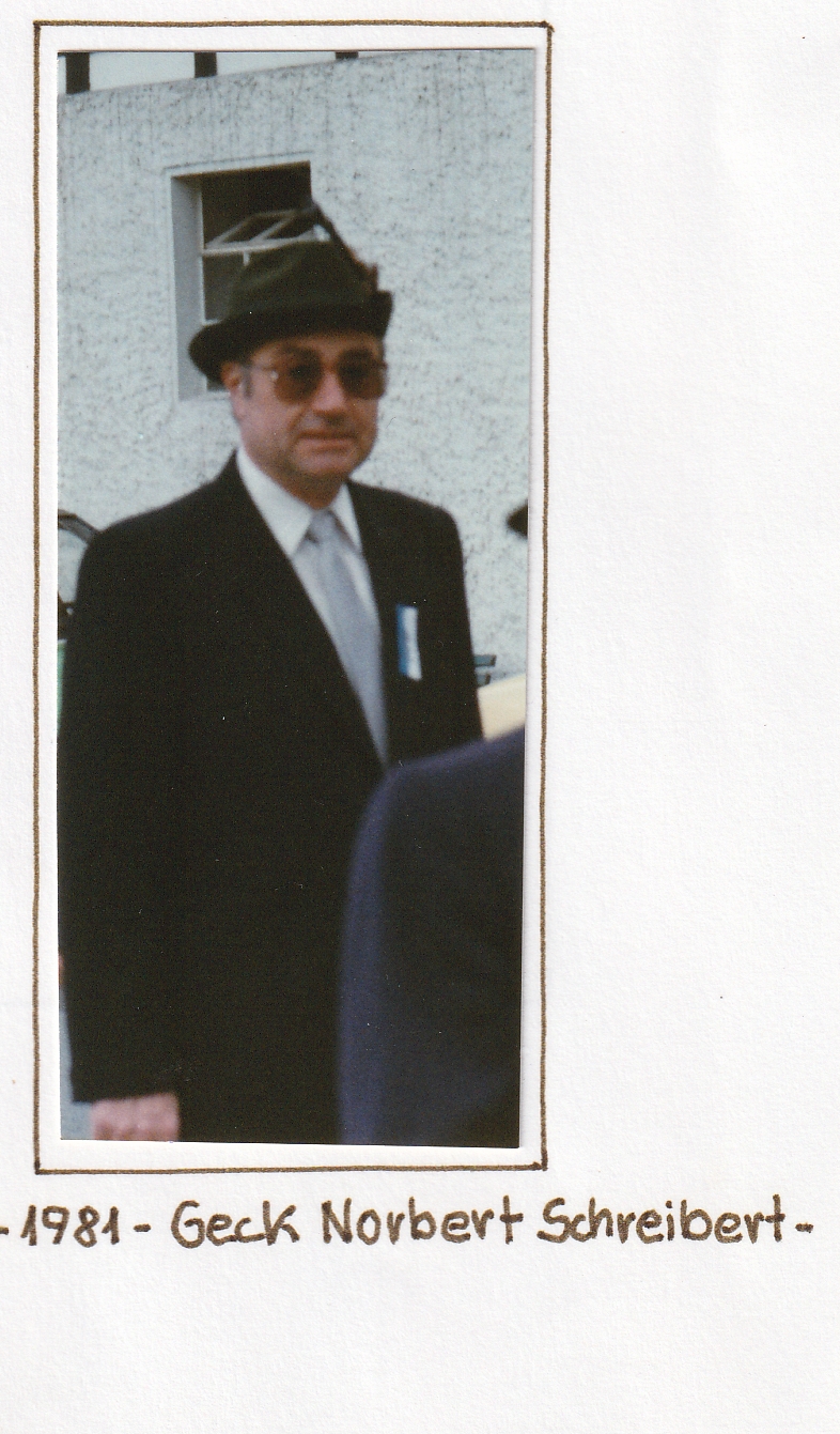 Majestäten 1981 Geck Norbert Schreibert